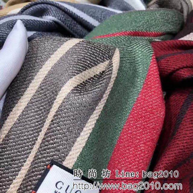 GUCCI古馳 2018海外專櫃最新款 經典百搭羊毛款圍巾 情侶款 LLWJ6845